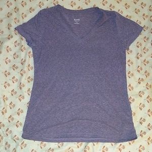 Purple V Neck T-shirt